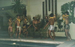 Loy Kratong in Icon hotel, Pattaya, 1999